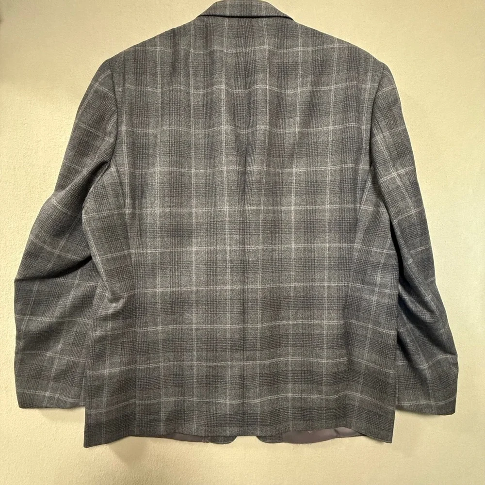 Lauren‎ Ralph Lauren Wool Blend Window Pane Check Blazer Sport Jacket Men 46R